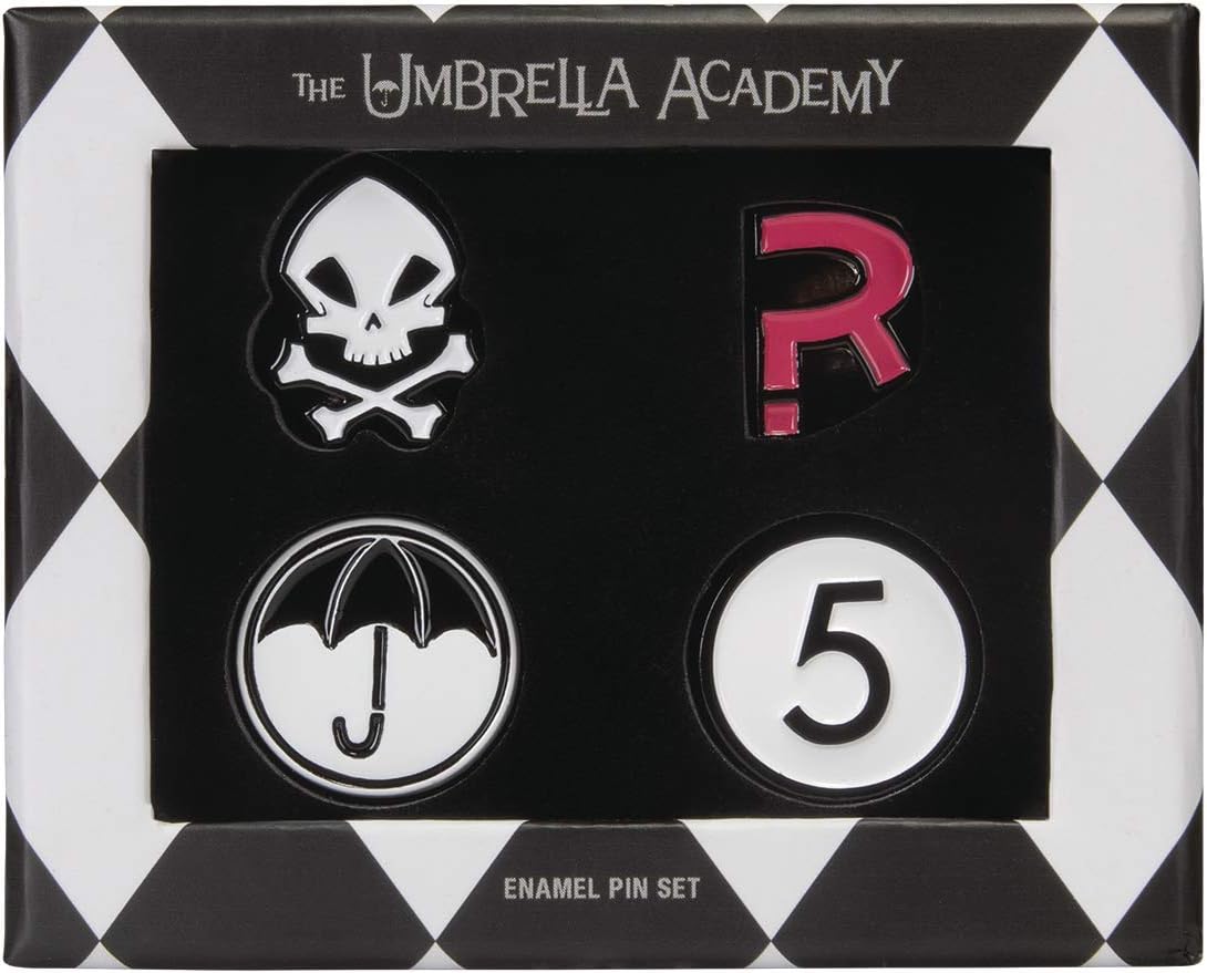 Amazon.com: Dark Horse Deluxe The Umbrella Academy Juego de alfileres  esmaltados, multicolor : Ropa, Zapatos y Joyería