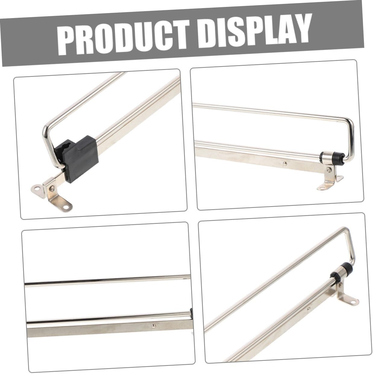 5pcs Closet Rod for Hanging Clothes Telescopic Wardrobe Bar Sturdy Iron Space-Saving Design Easy to Install