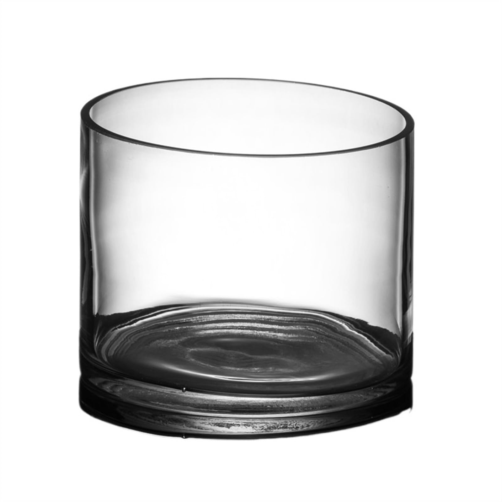 Acuario Pecera de Cristal cilíndrica grande for Sala de Estar, pecera de Cristal HD, Acuario for Tortugas Pecera(25x25cm)