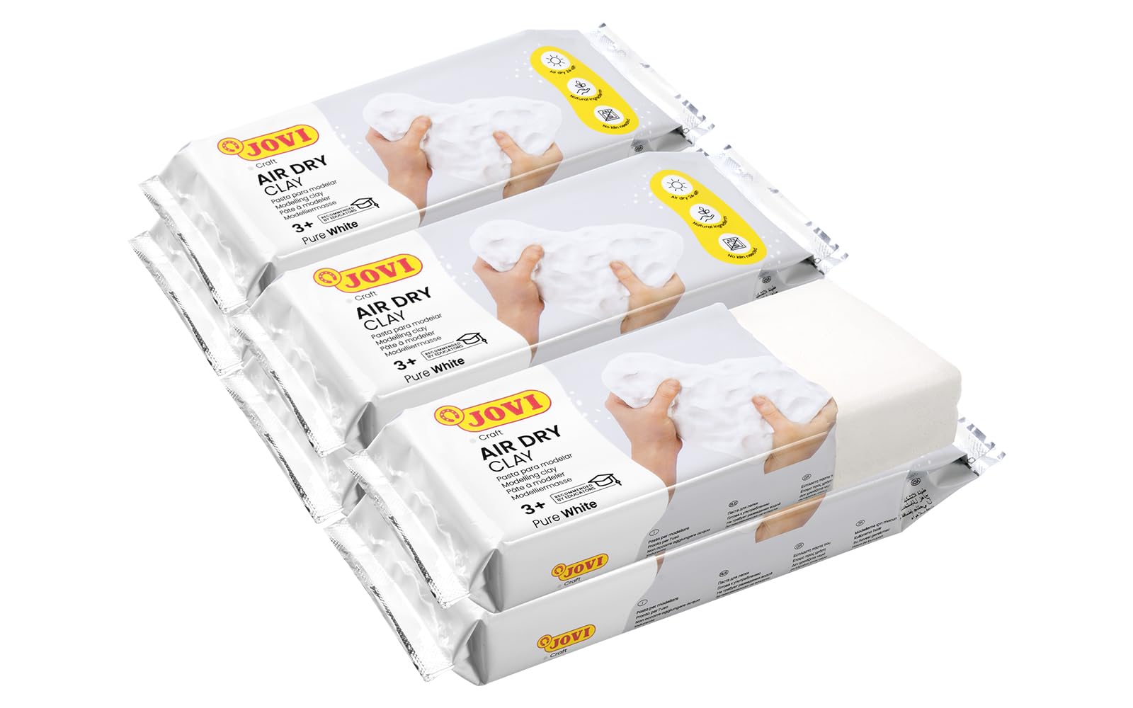 Jovi Modeling Clay Jovi Air-Dry Modeling Clay - 8.8 Oz White, Non-Staining  Craft Clay For Arts \u0026 Projects Jovi Clay, image size:1600x1000