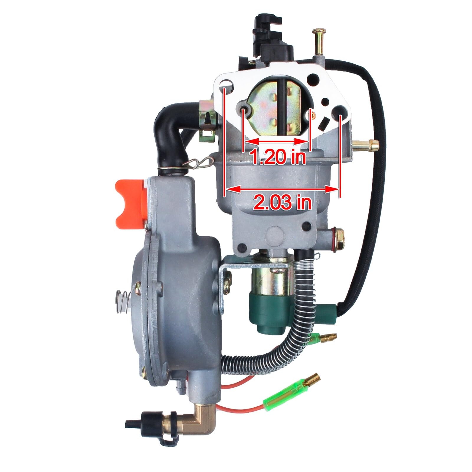 Piezas de jardín Carburador de generador eléctrico GX390 LPG NG 188F 5KW Piezas de jardín