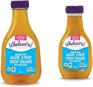 Wholesome Sweeteners Organic Blue Agave Syrup 480ml & Organic Blue Agave Syrup 240ml
