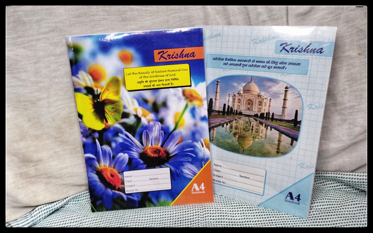 KRISHNA A4 REGISTER , PACK OF 6 , 320 PAGE