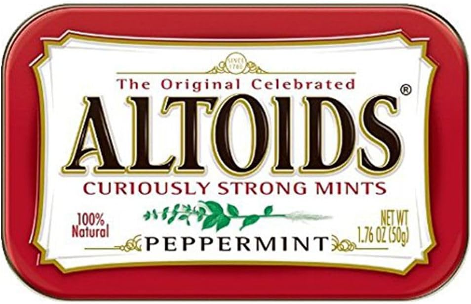 Wrigley Curiously Strong Mints 1.76 Oz. Tin