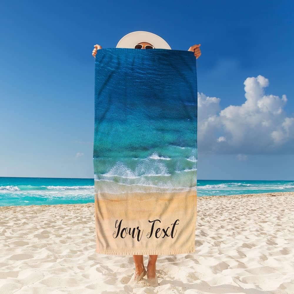 IT'S A SKIN Personalized Beach Towel Custom Towel - Personalized Gift with Name Beach Towel - Great Gift Mother's Day - Bachelorette Party