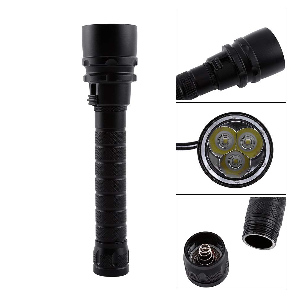 KSTE Torcia subacquea LED 8000 lumen impermeabile per immersioni