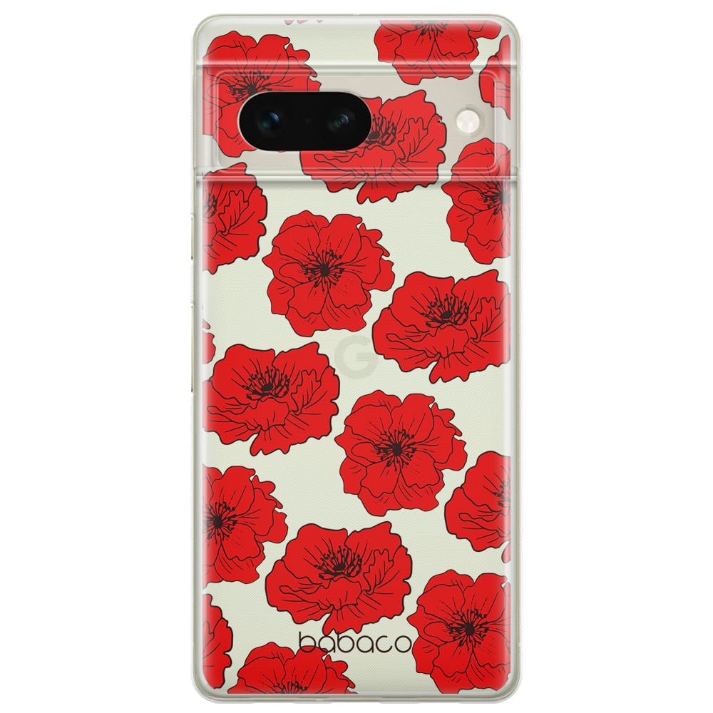 Coque Google Pixel 7 BABACO Flowers 001 silicone