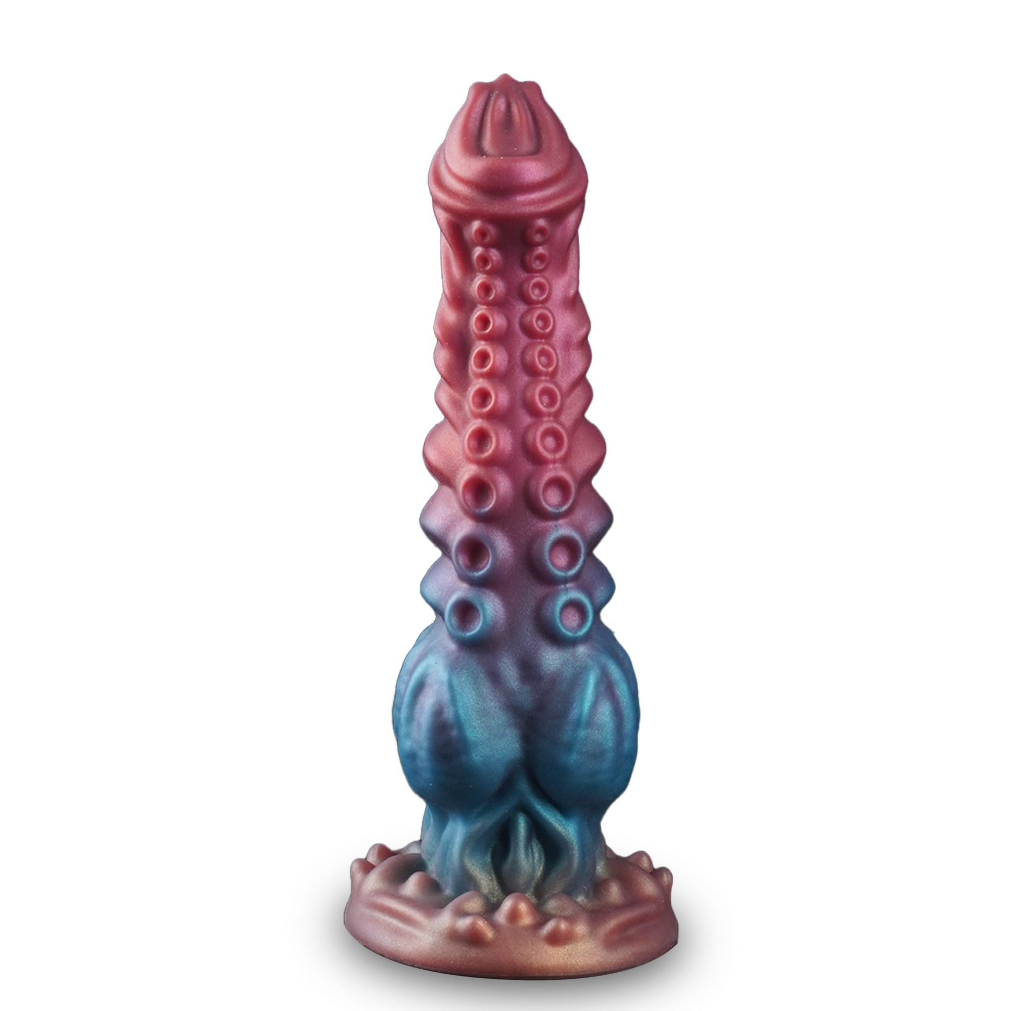9.7in Huge Fantasy Monster Tentacle Dildo, Large Dragon Horse Thick Anal Knot Giant Big Dog Alien Silicone Knotted Dildo with Suction Cup, Adult Prostate Sex Toys for G Spot Gay Men Women