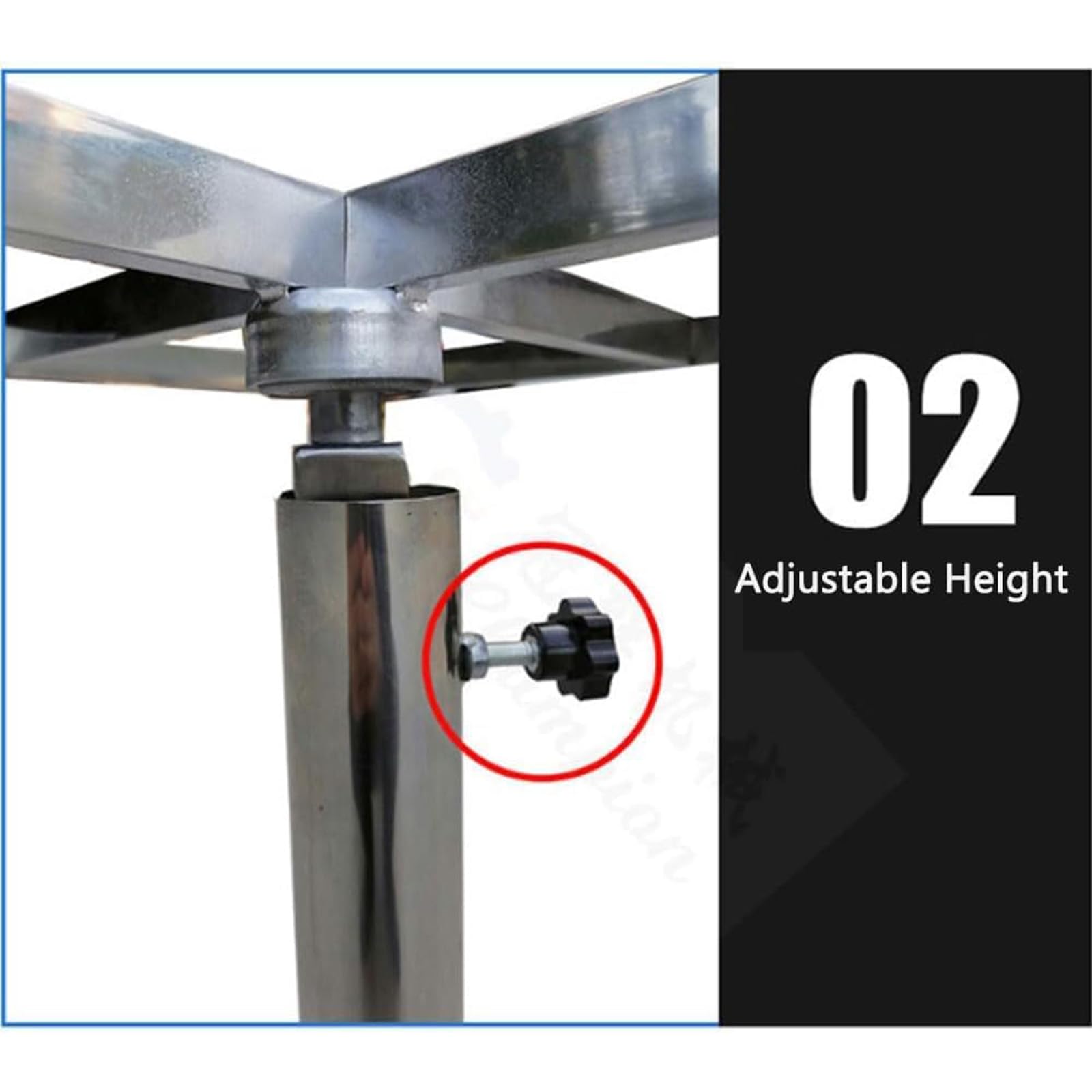 Tabletop 50 * 50cm,Tavolo di Verniciatura A Spruzzo A Tavola Rotante A 360 Gradi, Banco da Lavoro Rotante per Verniciatura A Spruzzo in Acciaio Inossidabile