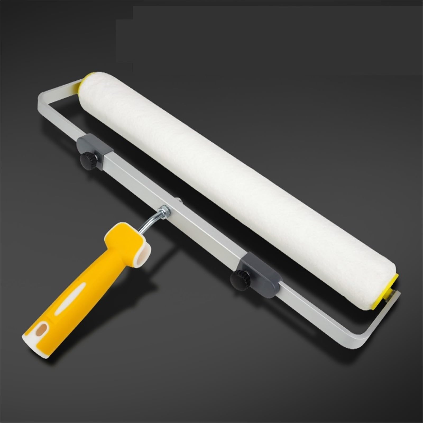 Rodillos Para Pintar Paredes Rodillo de pintura de 18 pulgadas y 46 cm con mango de felpa corto, medio y largo for decoración de paredes, soporte for herramientas de 9 mm.(2rollers with Shelve)
