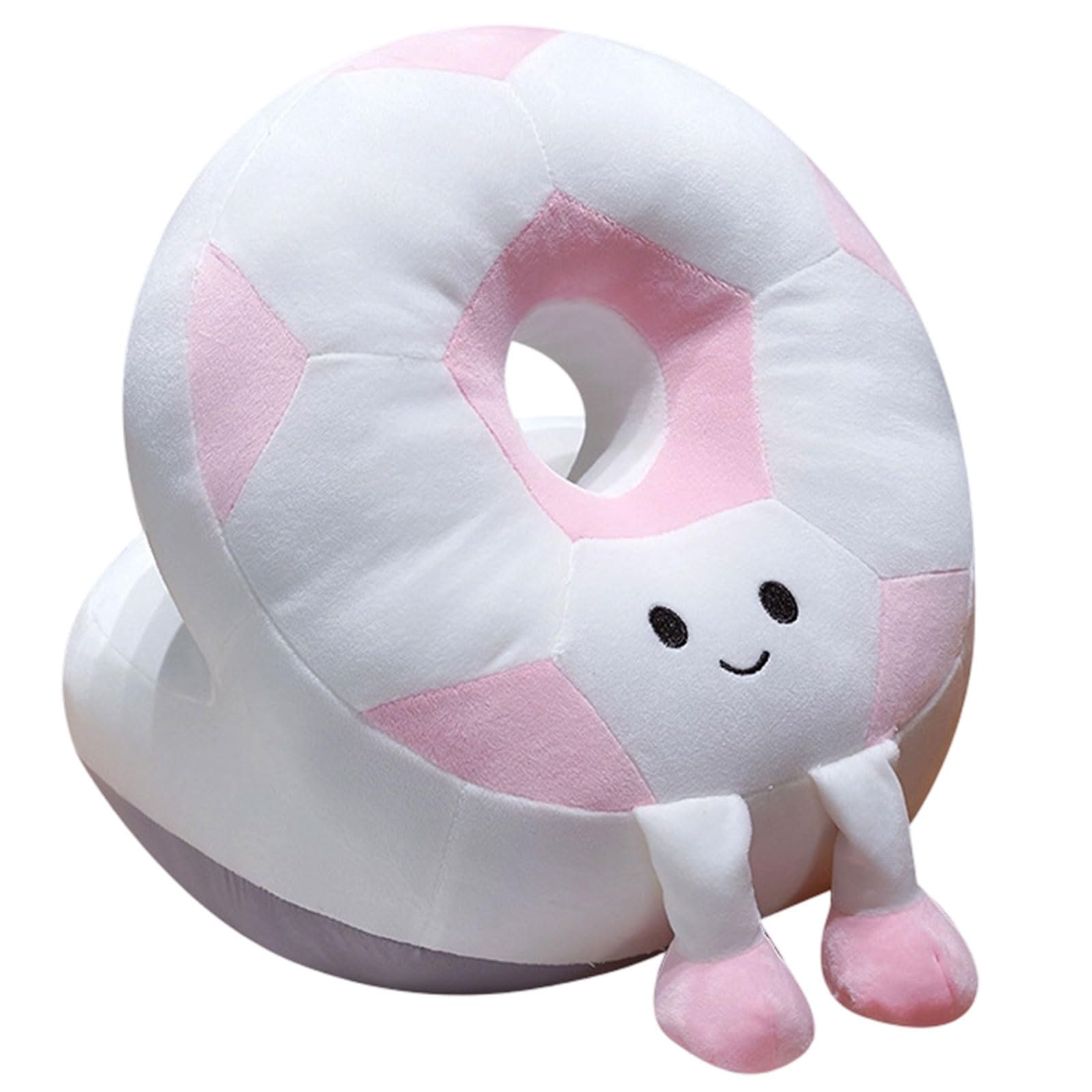 Jazuaiao Soccer Ball Napping Pillow with Removable Cover Headrest Backrest Cushion for Students Offices Travel Portable Rest Offices Sleep Pillow