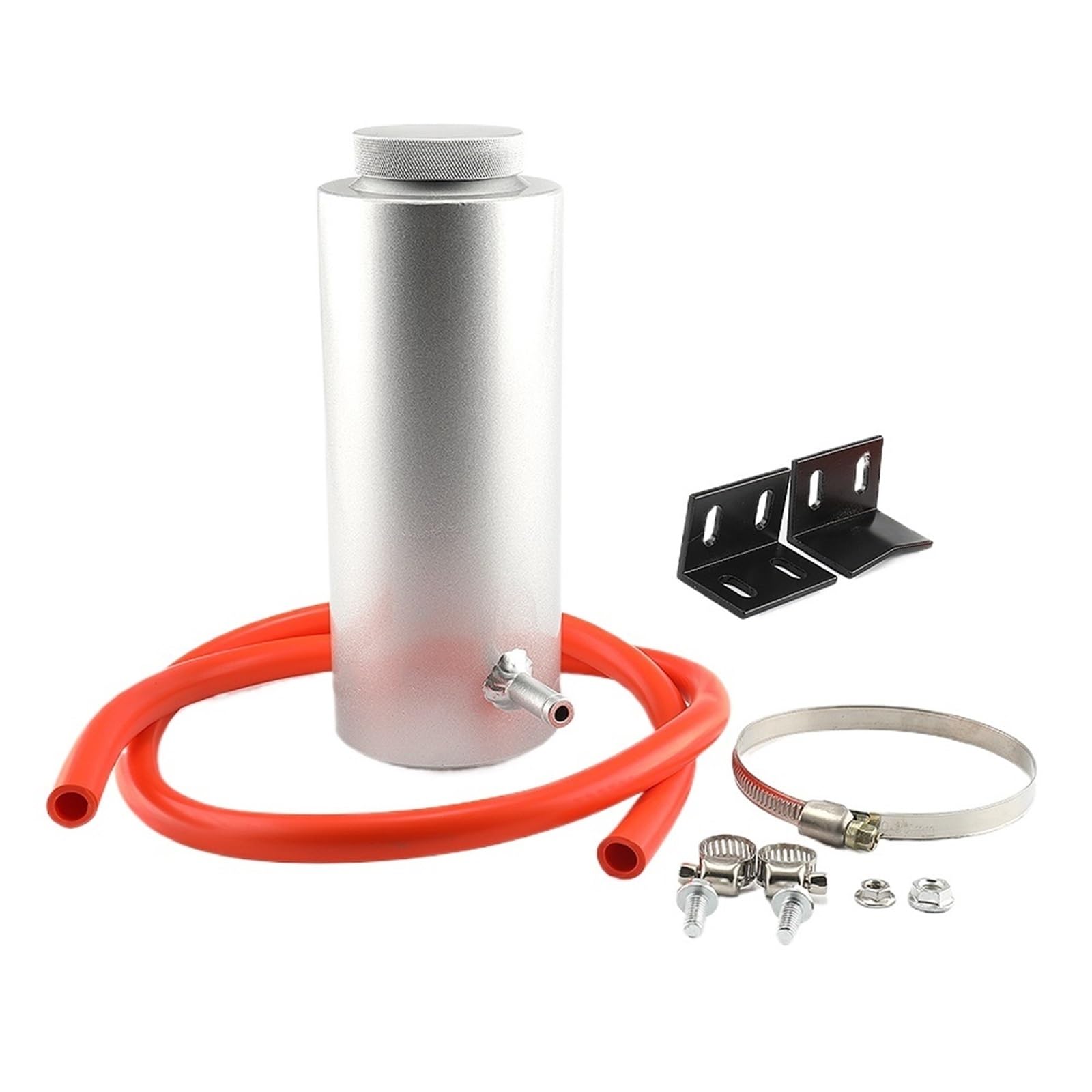 Zbiornik wyrównawczy Uniwersalny 800ml Zbiornik Na Płyn Chłodniczy, Zbiornik Wyrównawczy Płynu Chłodzącego, Butelka Do Zbierania Płynu Chłodzącego, Zbiornik Przelewowy(Silver)