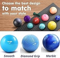 Vista 4 de Yes4All - Bolas de tonificación con peso para ejercicio, bolas medicinales suaves para ejercicio, pilates, yoga, equilibrio, flexibilidad, 2-10
