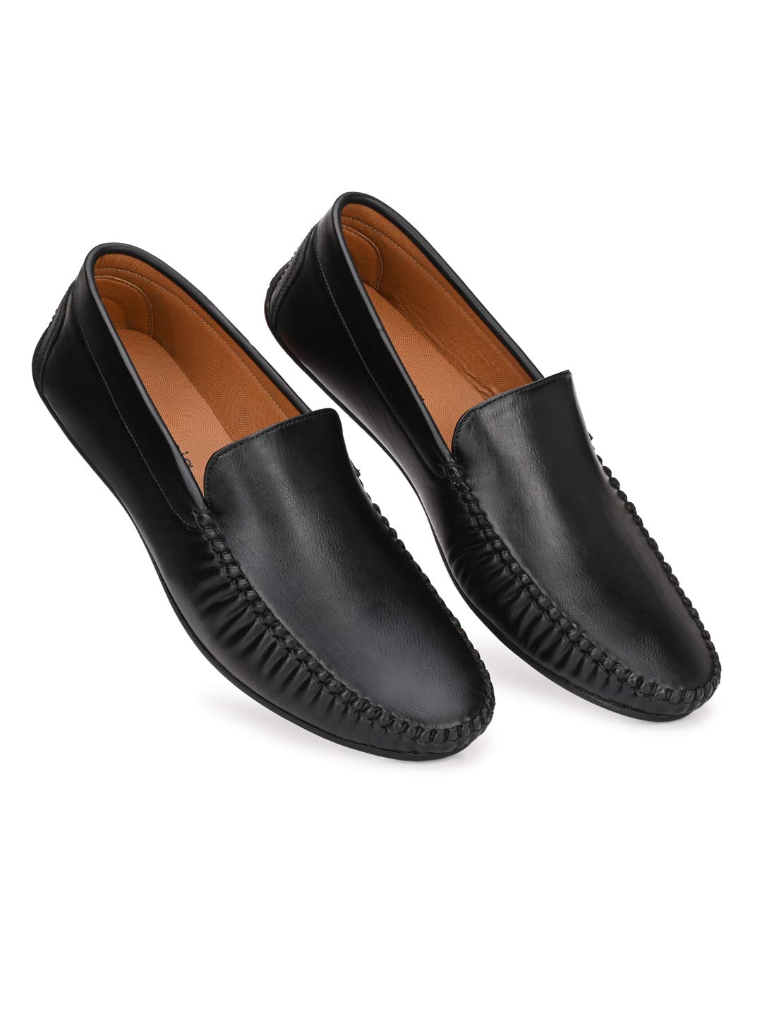 FENTACIA Black Synthetic Leather Loafers Shoes for Men - 7 UK - 7 UK (B08PT62PVV) Amazon Price History, Amazon Price Tracker