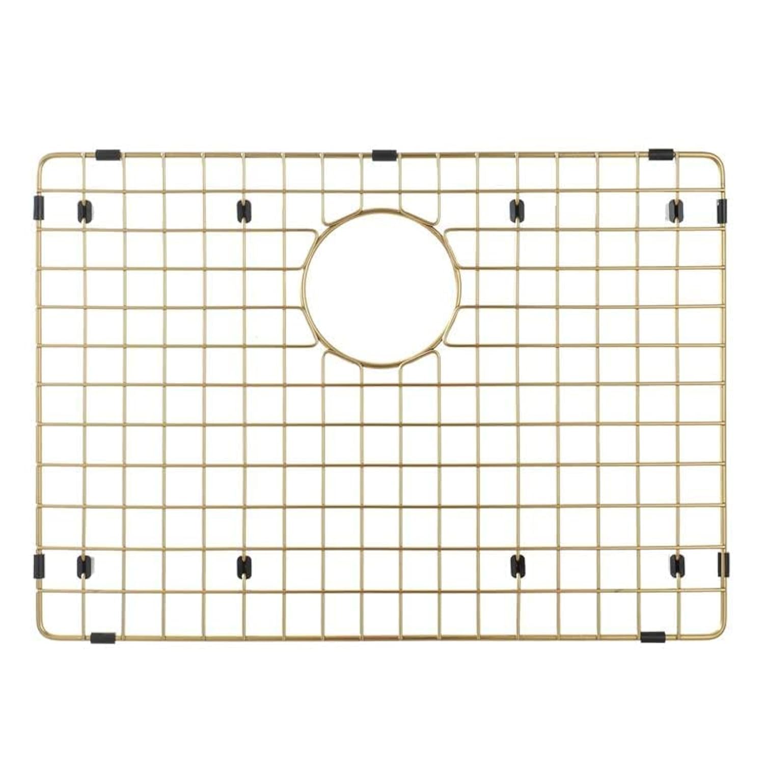 Starstar Gold Sinks Protector Matte 304 Stainless Steel Kitchen Sink Bottom Grid, Rack (18 X 15)