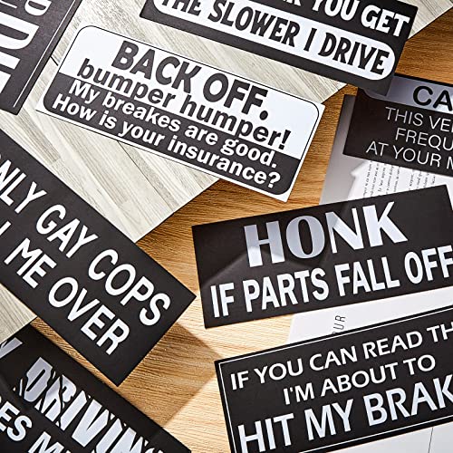 Auto Sticker 8 Pieces Funny Car Decals Truck Stickers Funny Bumper Stickers Decorative Vehicle Automotive Decals For Car Truck Motorcycle Wall Laptop, 8 X 3 Inches (Magnetic Material) #TOP3