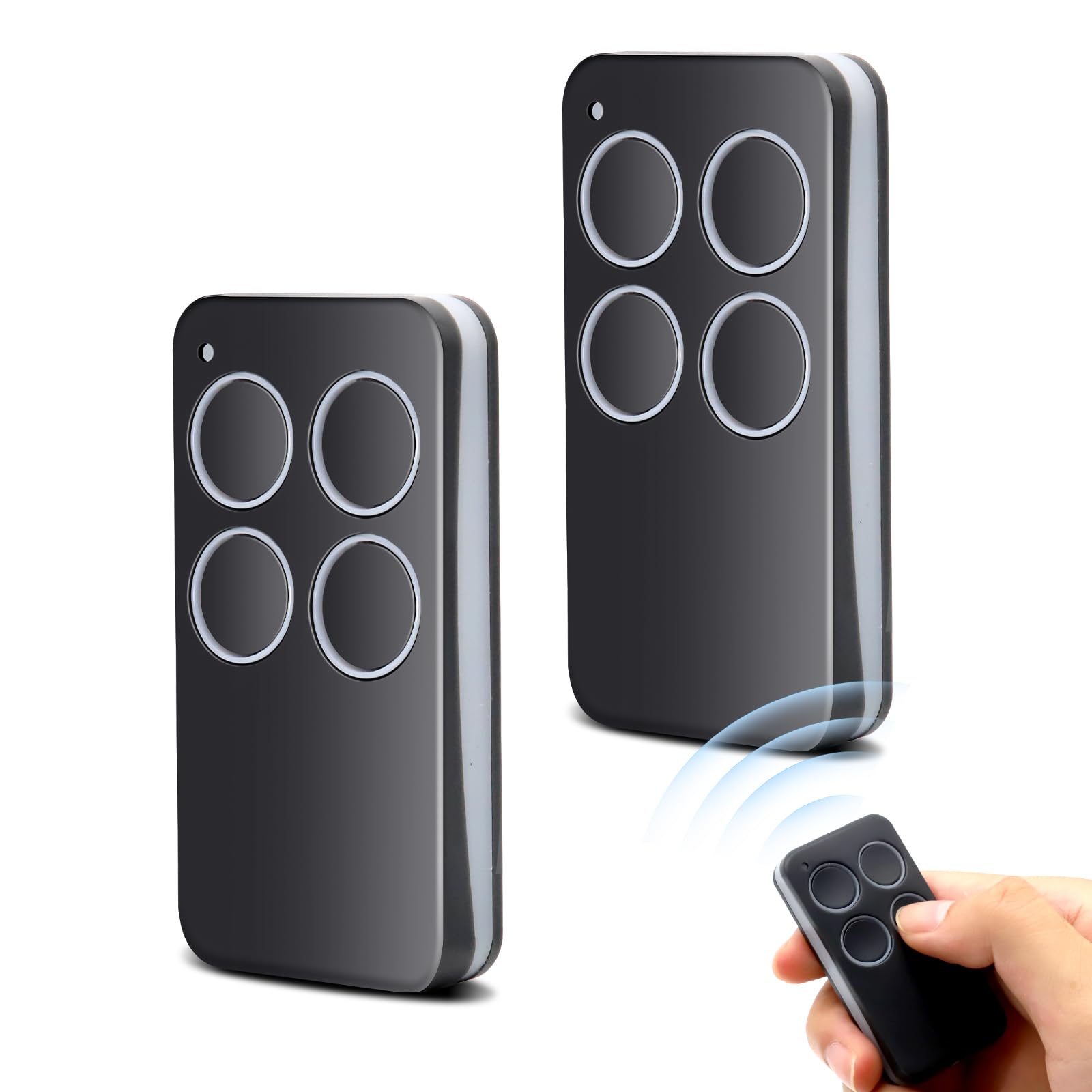 Mando a distancia de garaje compatible con V2 Phox 2 de 4 canales pack de 2 unidades