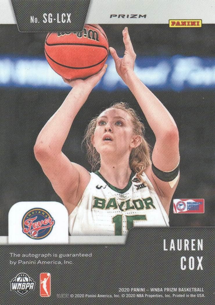2020 Panini Prizm WNBA Basketball Signatures Prizms Silver #SG-LCX Lauren Cox