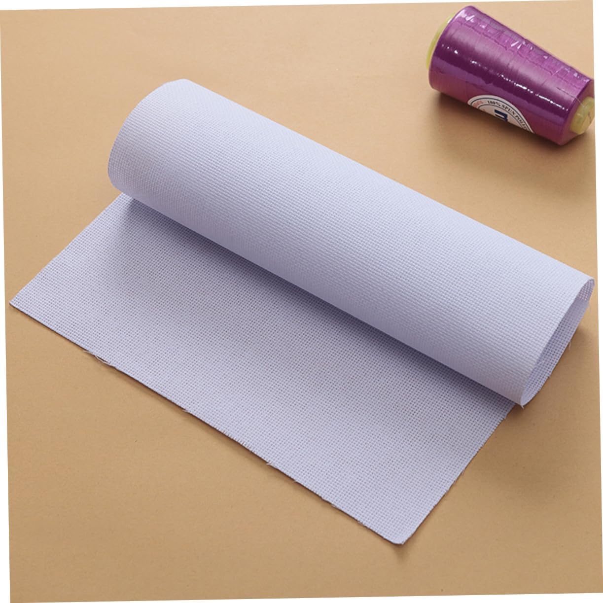 Uonlytech 6pcs White Cross Stitch Cloth DIY Embroidery Fabric for Hanging Embroidery Needlework Machine Versatile Cloth