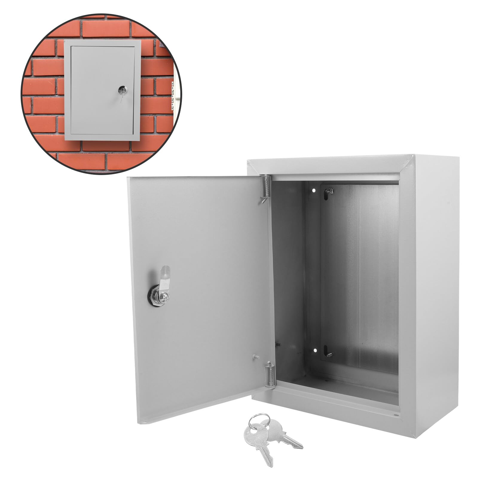 Caja de Aluminio Plata Exterior de Distribución de Energía