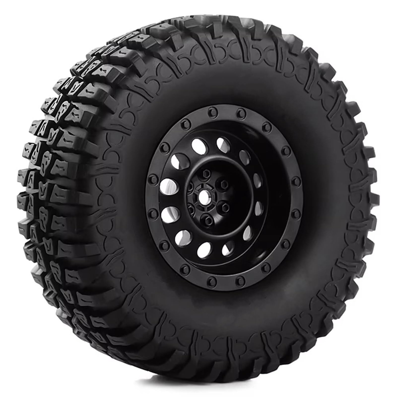 Rc Tire Jante pour Axial pour SCX10 90046 pour Tamiya pour CC01 pour D90 110 4 Pièces en Plastique 1.9 "Jeu De Pneus De Jante De Roue pour Voiture sur Chenilles 1/10 RC