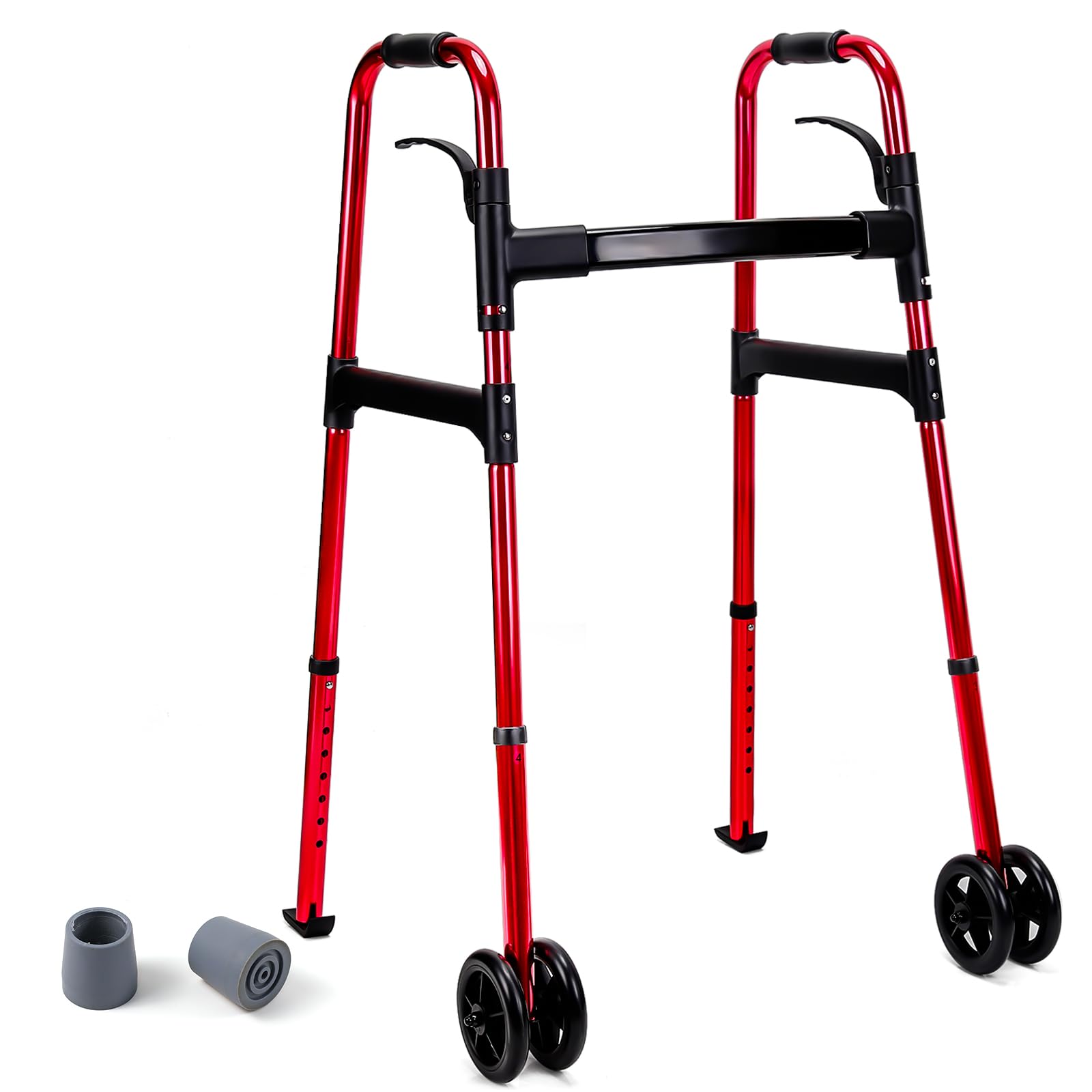 Bariatric Heavy-Duty Folding Walker, Walker for Seniors Supports 500 lbs