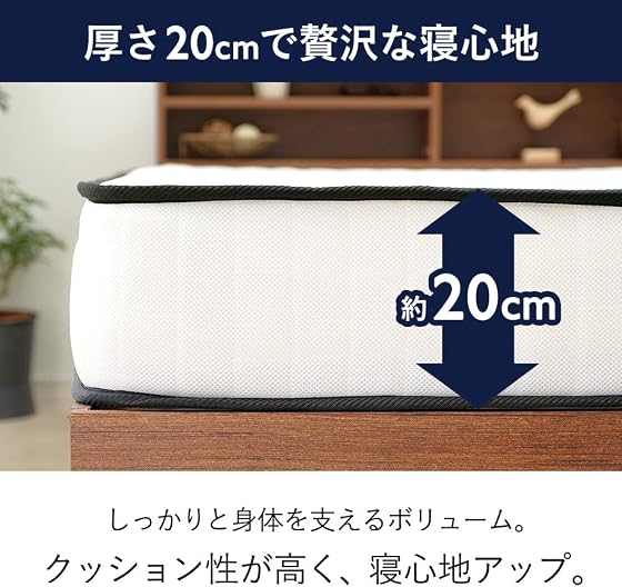アイリスプラザ ポケットコイルマットレスの商品画像