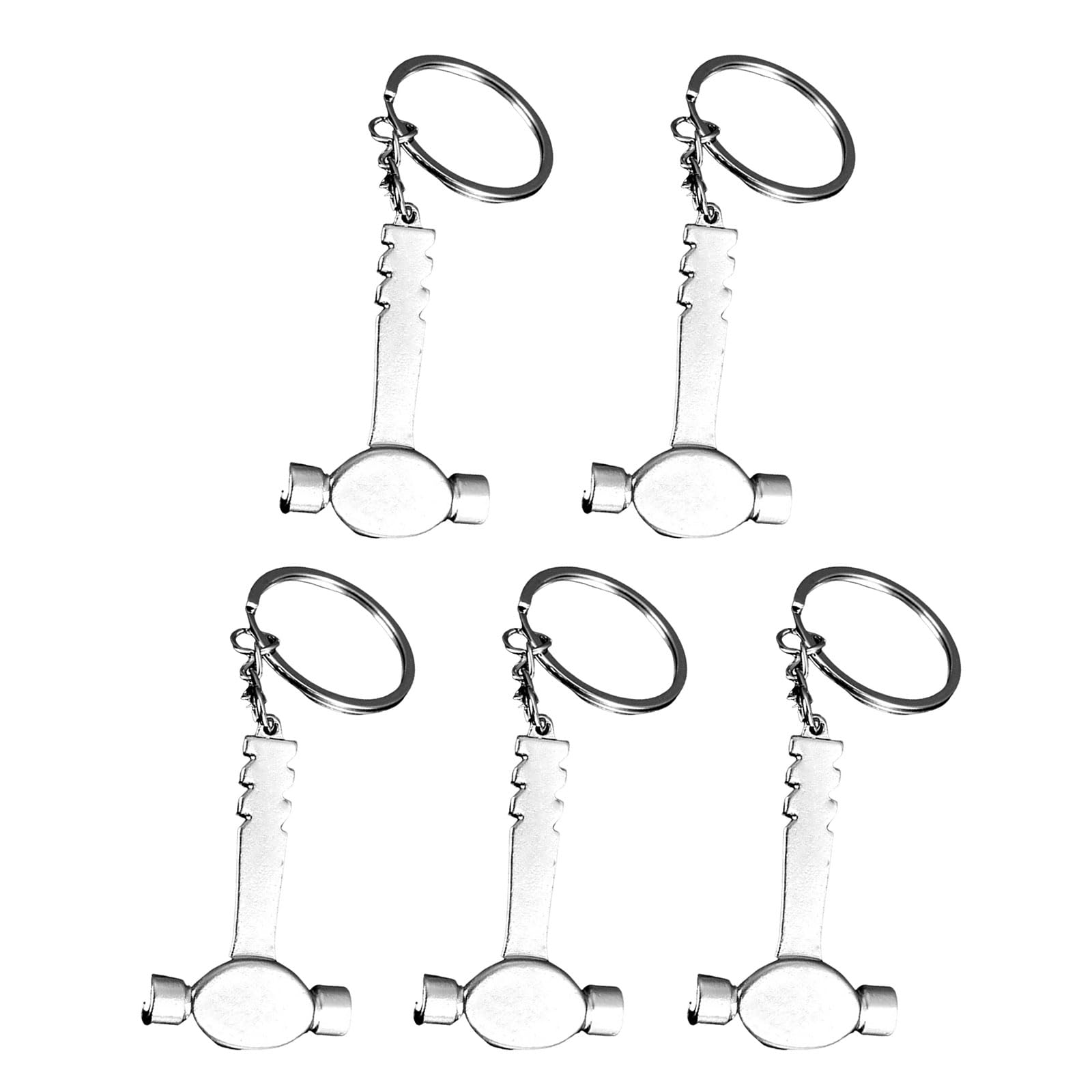 Tsophreniq Of 5 Spanner Hammer Keychains Wrench Spanner Pliers Shovel Screwdriver Shape Holder Hammer Keychain Bulk
