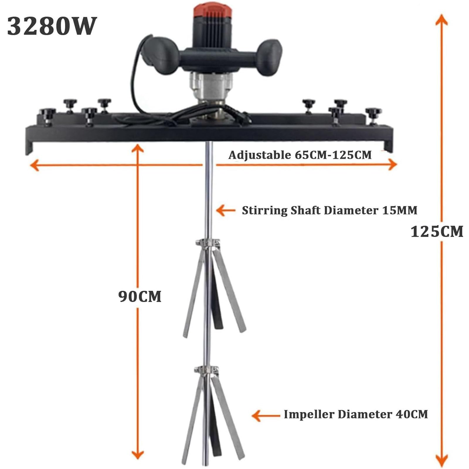 Agitador Aire IBC,Máquina Mezcladora Tanque Eléctrico,Máquina Mezcladora Tanque 1 Tonelada,Ajuste Velocidad Libre 0 a 800 RPM,Herramienta Mezcla Pintura