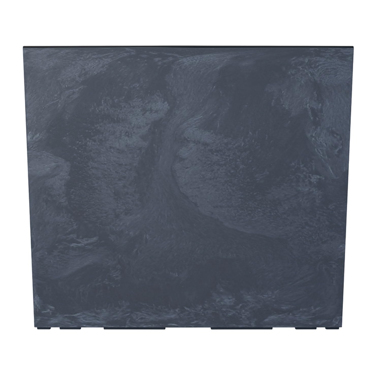IMJ-Global Set di 6 Vasi per Fiori Piante Rettangolari Urbi Case Beton Effect In Plastica 58x18x49,8cm Da Interno Esterno Neri 44 Litri Design Moderni
