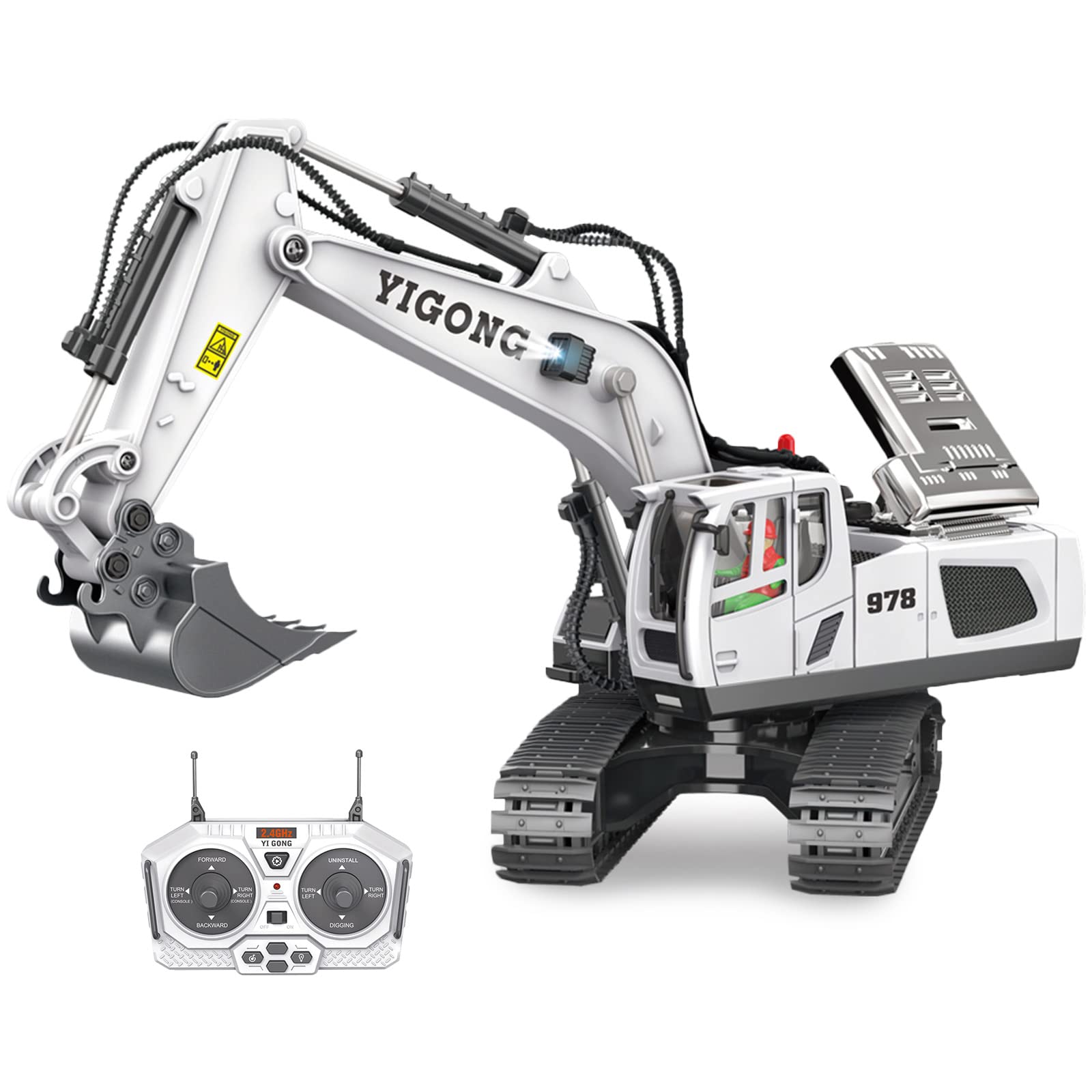 Buy 11 Channel Remote Control Digger RC Excavator, 2.4GHz Remote