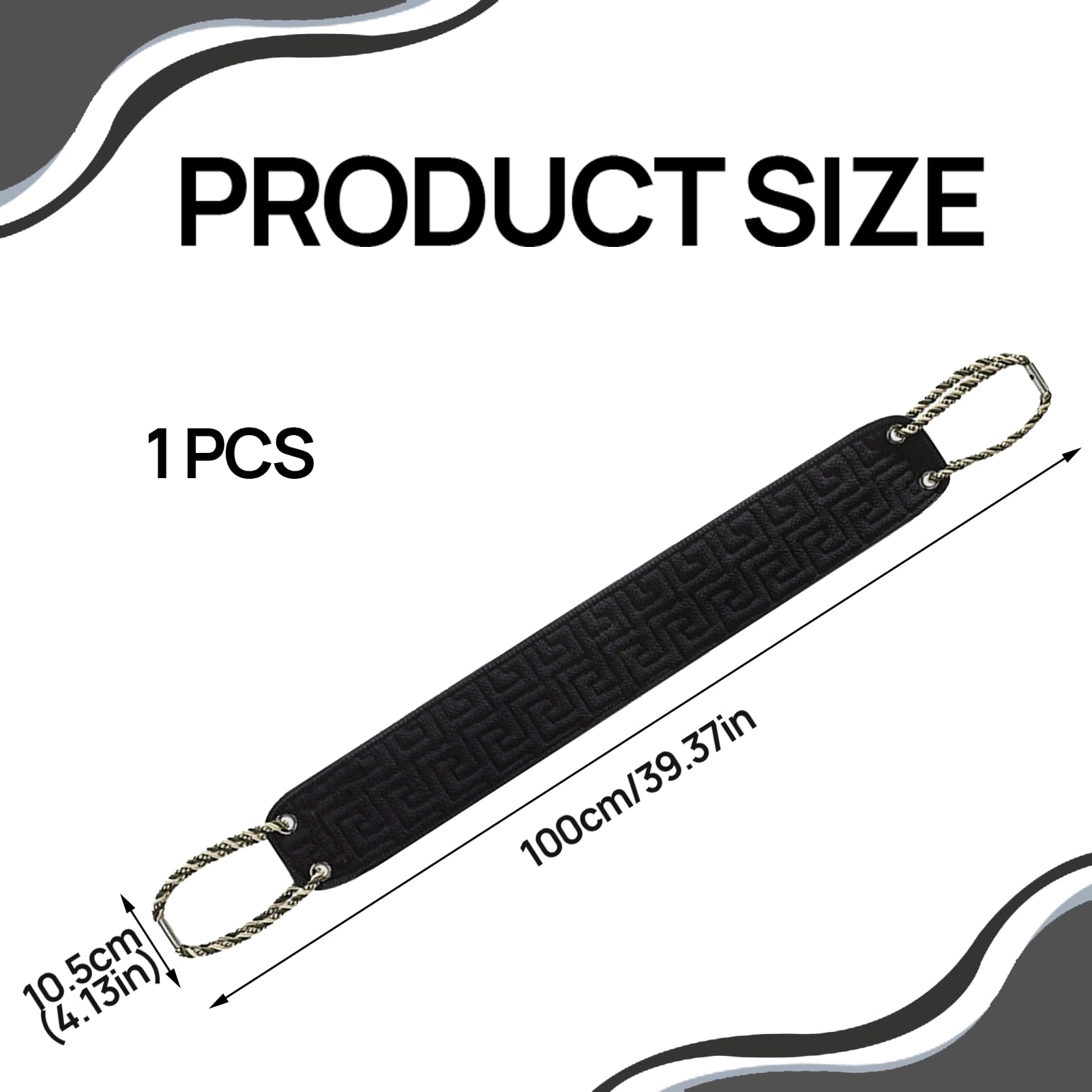 1PCS Back Washer Double-Sided Deep Clean Your Body 38 Inches Back Scrubber with Handle Back Washers for Shower Washcloth Body Exfoliator Bath Tool for Use in Shower Back Scrubber for Men Women - Image 2