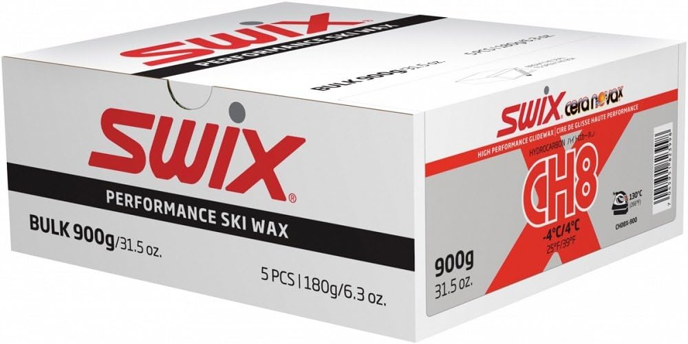 Swix Base Prep Wax BP88 Red 900 Grams Bulk Wax Ski