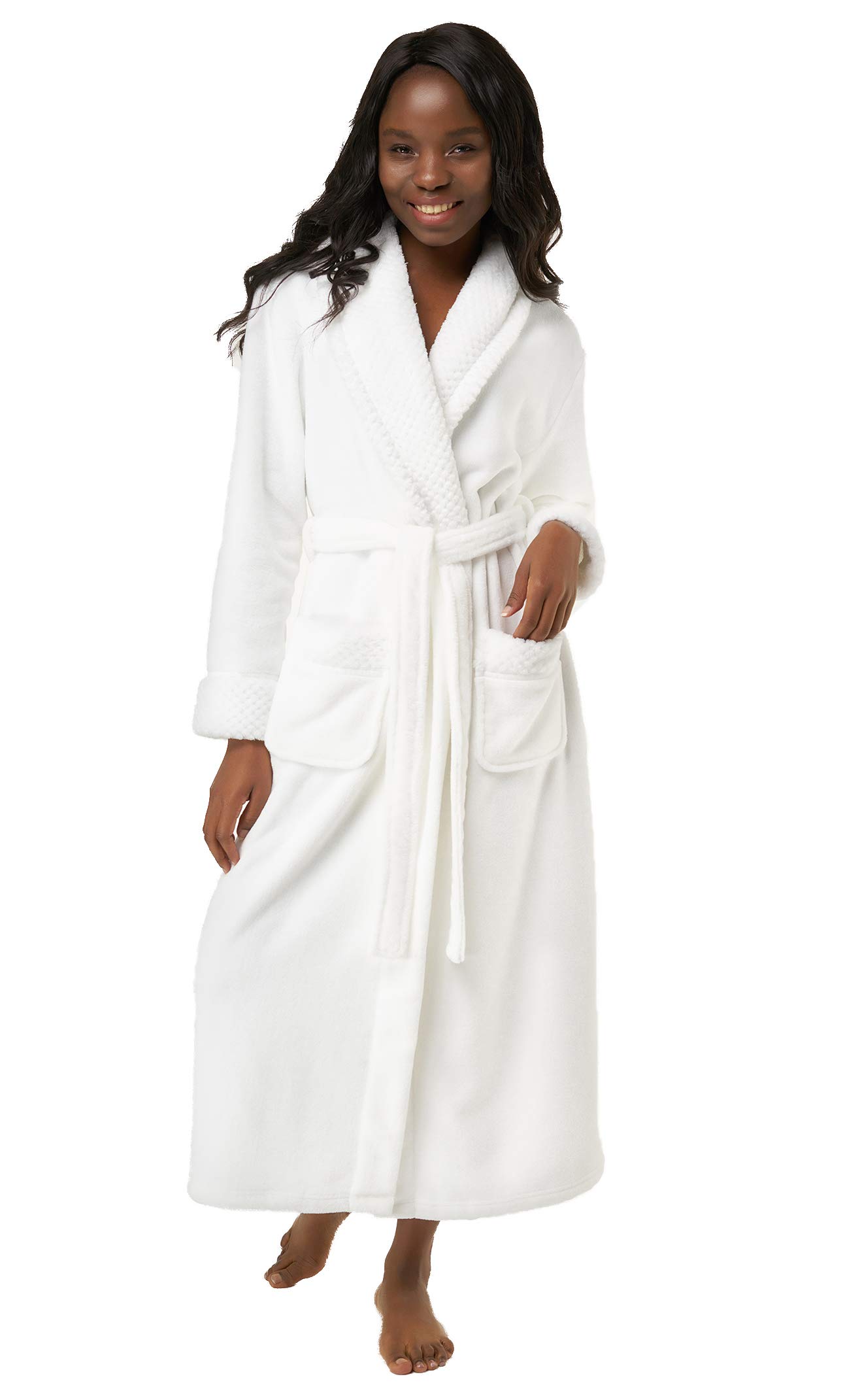 Turquaz Oversize Premium Luxury Ultra Soft Warm Robes for Women Plush Fleece Bathrobe for Women with and Spacious