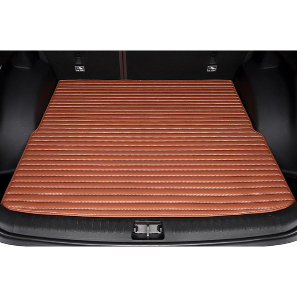 Car Trunk Mat for Hummer H3 2008-2024 Rear Trunk Cargo Tray Liners Non Slip Boot Liner Mat Carpets Protector Interior Accessories,Brown2, normal
