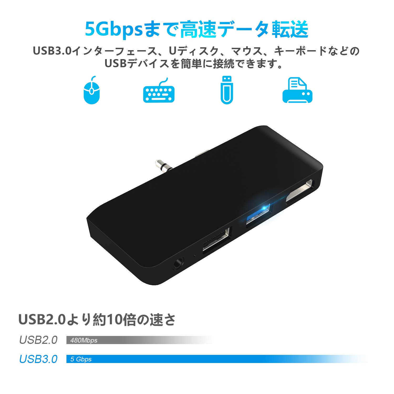 Amazon | Microsoft Surface Go専用 USBハブ Surface Go 3/Surface Go 
