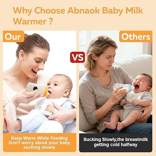 Miniatura 3 de Calentador de botellas portátil para viajes, calentamiento rápido y control preciso de temperatura con pantalla LCD, calentamiento de larga duración