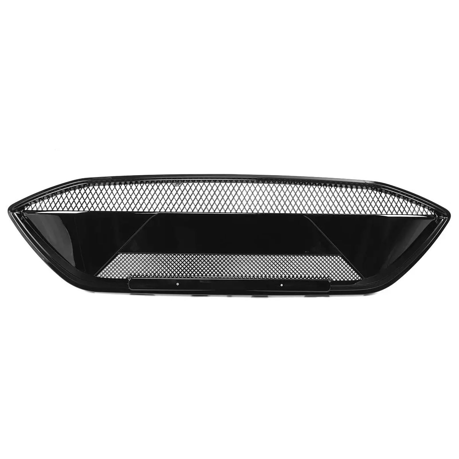 2 Kolory Przedni Zderzak Samochodowy Grill Osłona Grilla Pasuje Do Forda Focus MK4 ST-line Model RS Style In The Grid 2019-2021 Osłona chłodnicy motocykla kratki samochodowej(Glossy Black)