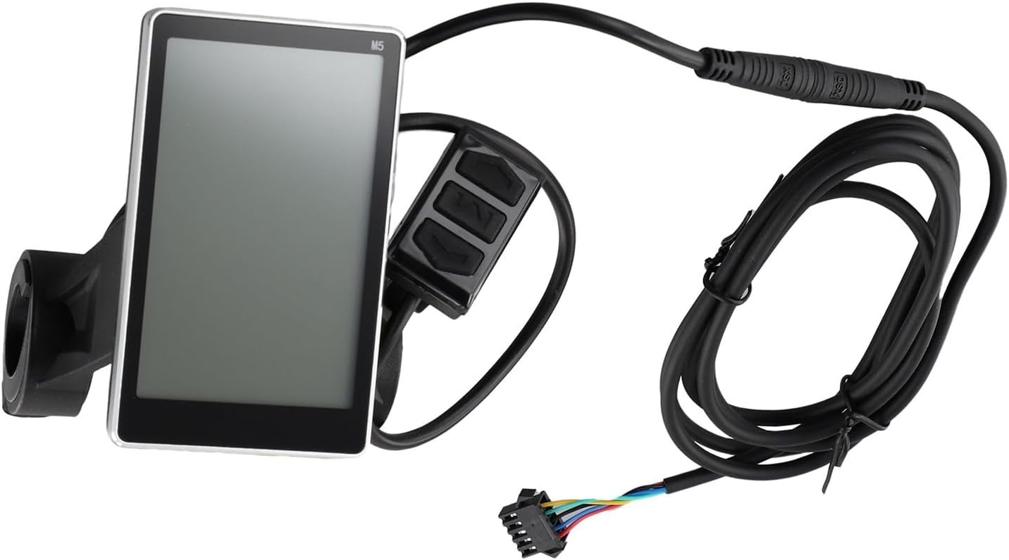 E-bike Display M5 LCD Screen 5-Pin Electric Bike Accessories Speedometer With Control Buttons Compatible With Protocol No. 2