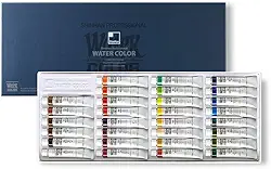 ShinHan Conjunto de 30 cores de tubos de tinta aquarela profissional de 7,5 ml