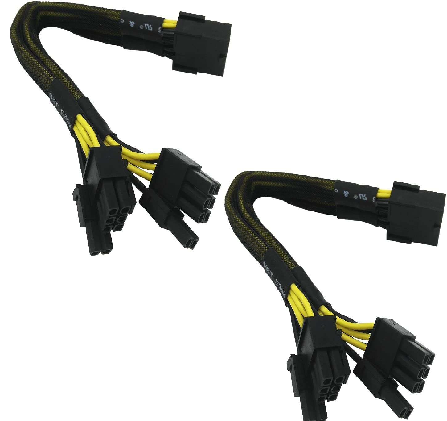 Tobo 8 Pin PCIe Splitter, PCI-e 8 Pin Female to Dual 8 Pin(6+2) Male GPU VGA Power Cable PCI Express Adapter for Graphics Video Card,(2 Pack) - TD-264TC-image-8