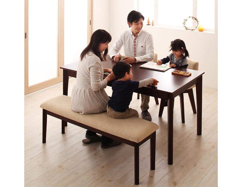 Amazon｜お子様3人並んで座れるダイニングベンチ 天然木 子ども部屋や 