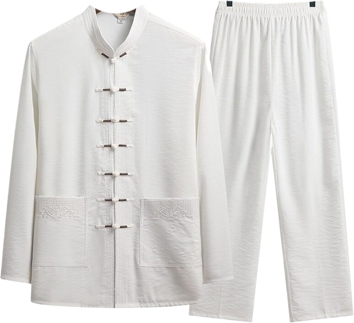 Men's Linen Kung Fu Uniform Tai Chi Meditation Tea Suit