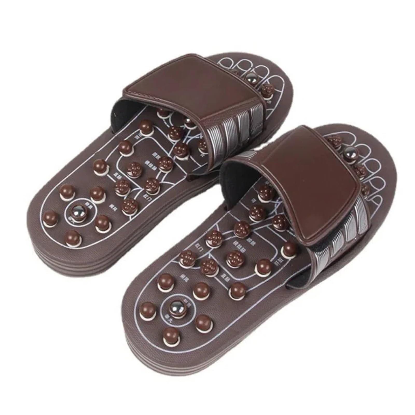 Frühling Massage Hausschuhe Anti-rutsch Reflexzonenmassage Sandalen Fuß Schuhe Haushalt(42-43)