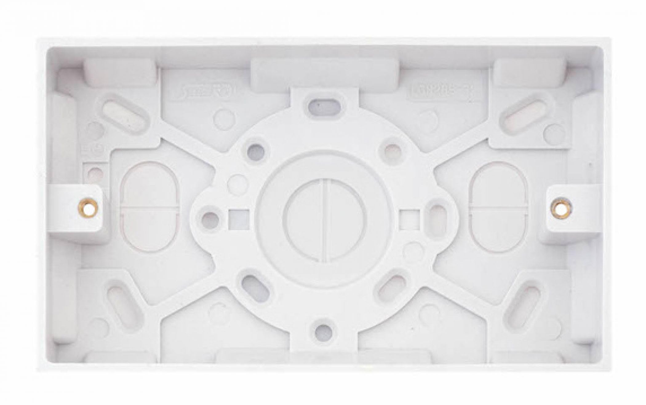 Pattress Box White 2 Gang Double Square 25mm Deep LG8288-25 Selectric LG8288-32