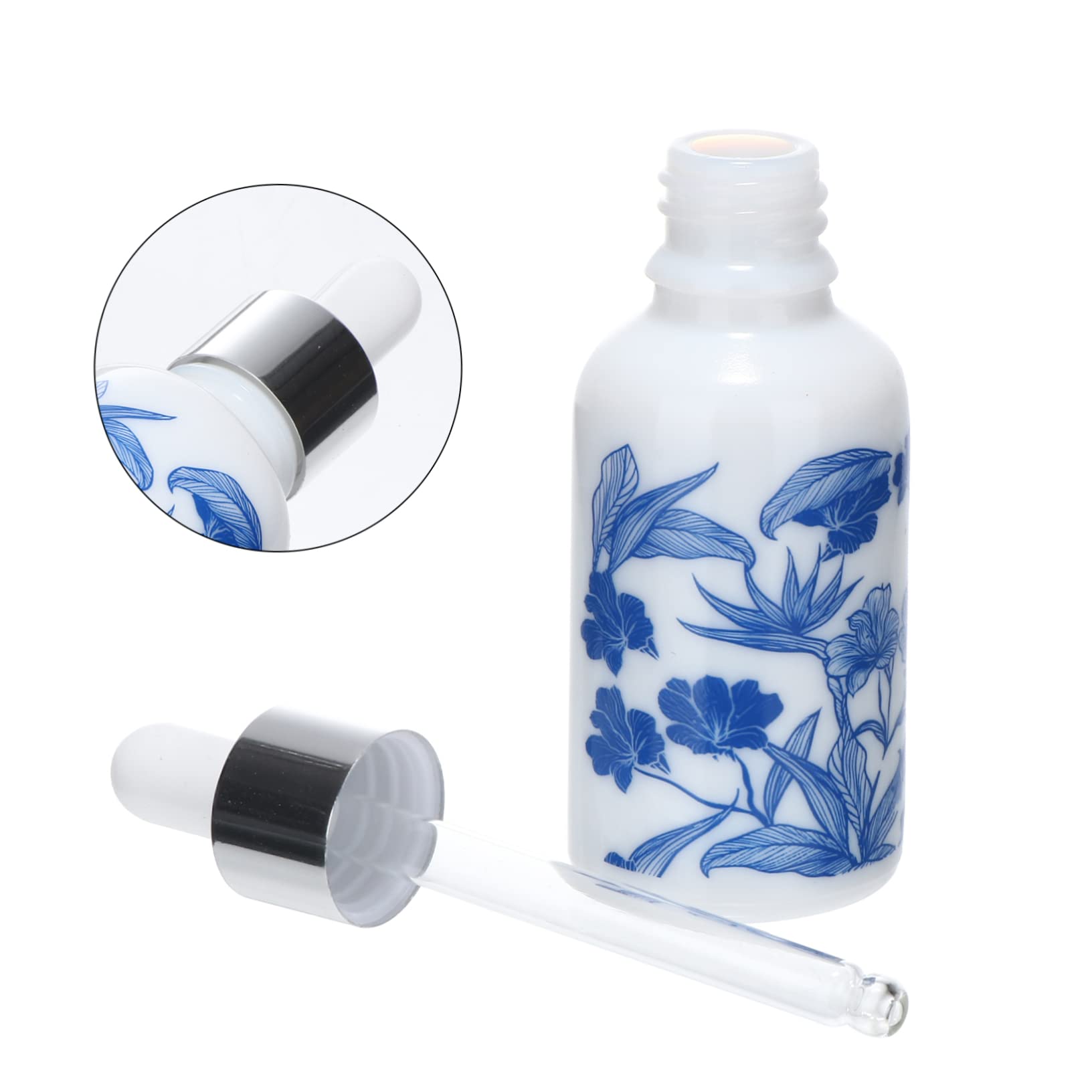 minkissy botellas cuentagotas para perfumes, botellas vacías para los ojos, dispensador de vidrio, dispensador de gotero líquido, botella de pipeta de esencial, cuentagotas de vidrio, frasco
