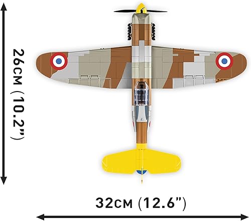 Miniatura 7 de COBI Colección Histórica Segunda Guerra Mundial Dewoitine D.520 Plane