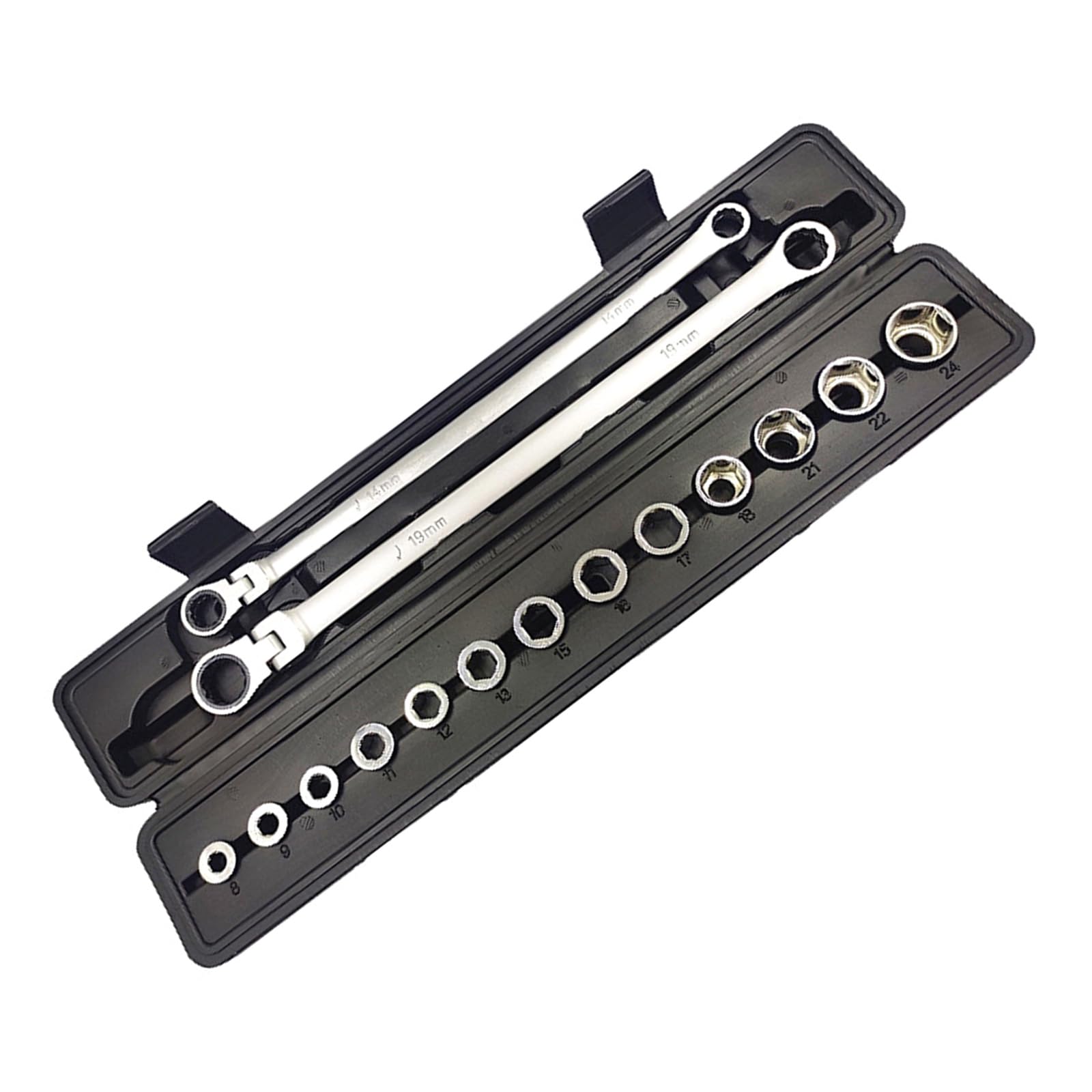 BEIDUOYANG Adjustable Ratchet Wrench Kit For Car Repair Hand Tools Vanadium Steel Torque Wrench Socket Tools Set Repair Hand Tool Set, Fixed Head