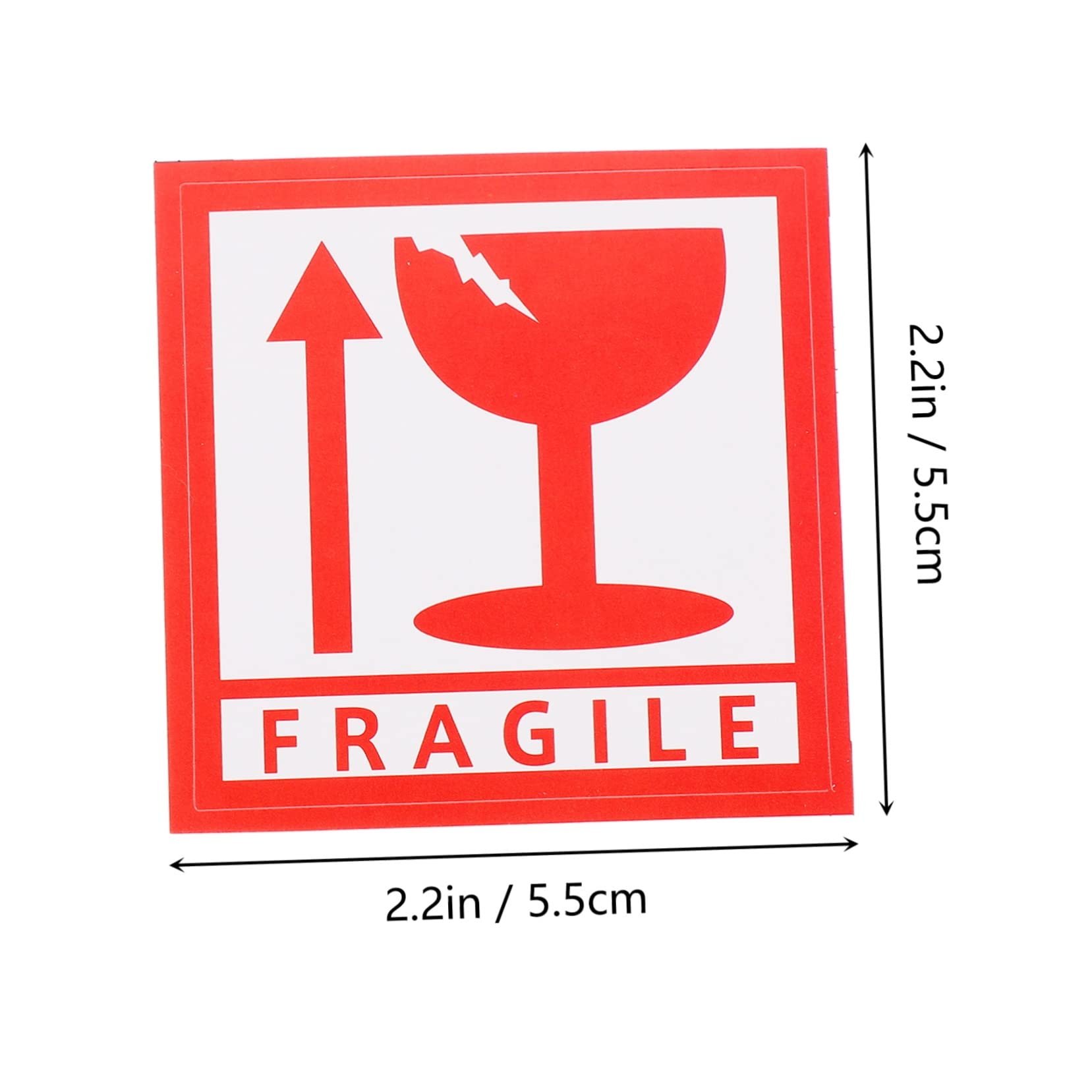 1000 Pezzi Etichette Adesive Fragile per Spedizioni con Avviso Maneggiare con Cura in Rame Leggere per Imballaggio Sicuro