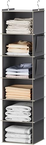 YOUDENOVA 6-Shelf Hanging Closet Organizer